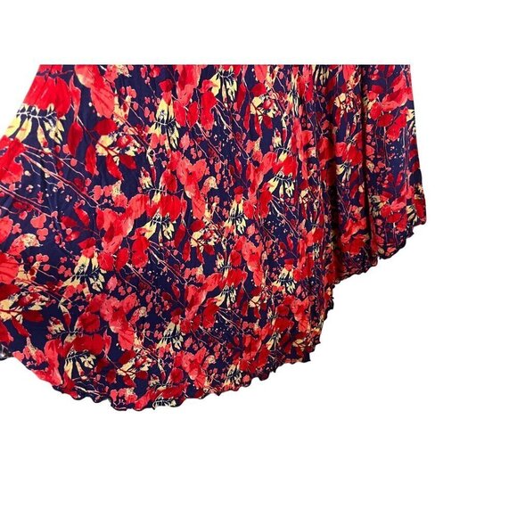 Dress M Red Floral l Maxi Retro Y2K Boho Western Preppy Classic Feminine Flowy - Picture 12 of 15